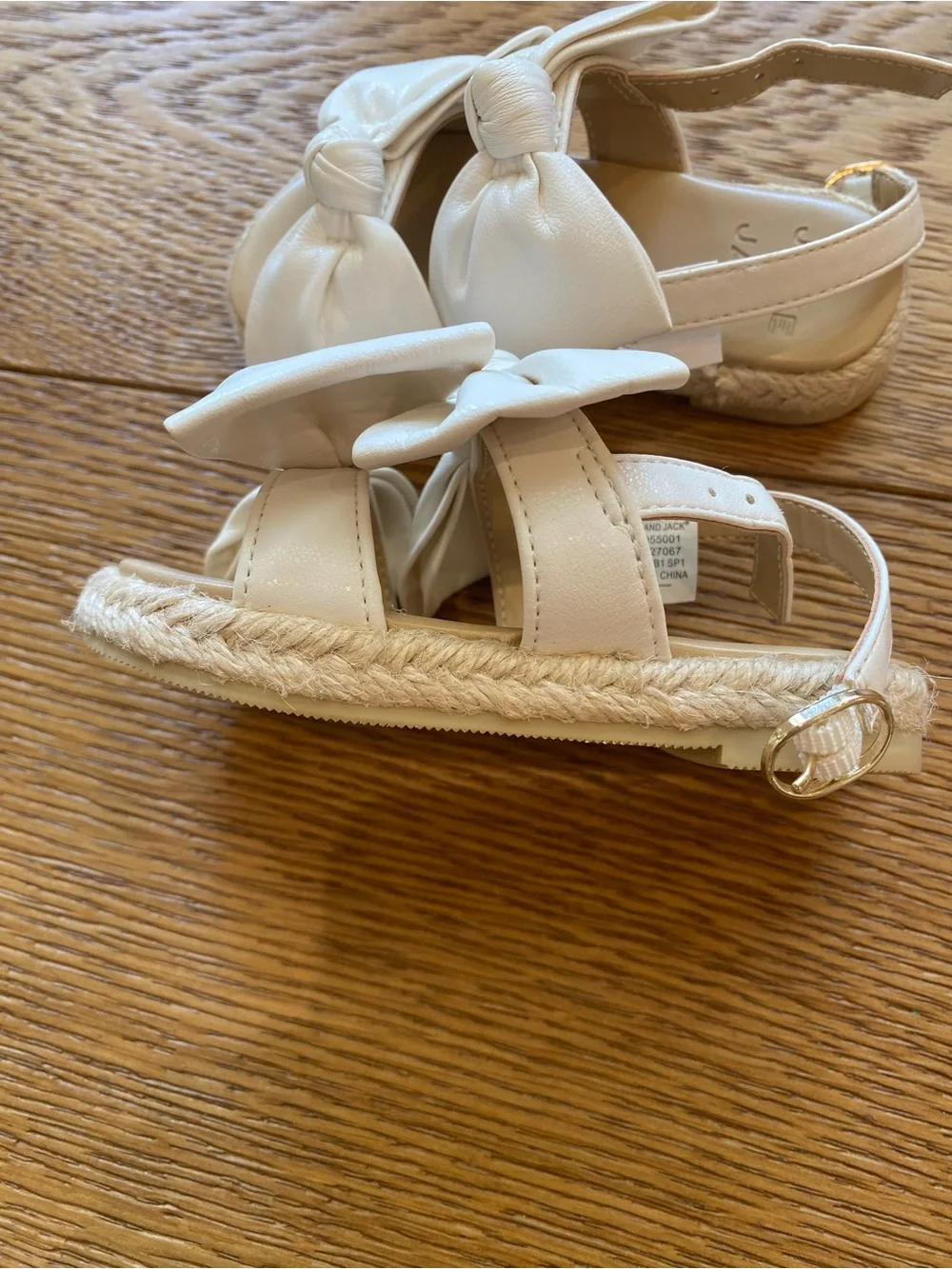 JANIE & JACK | Girls White Bow Espadrille Sandals